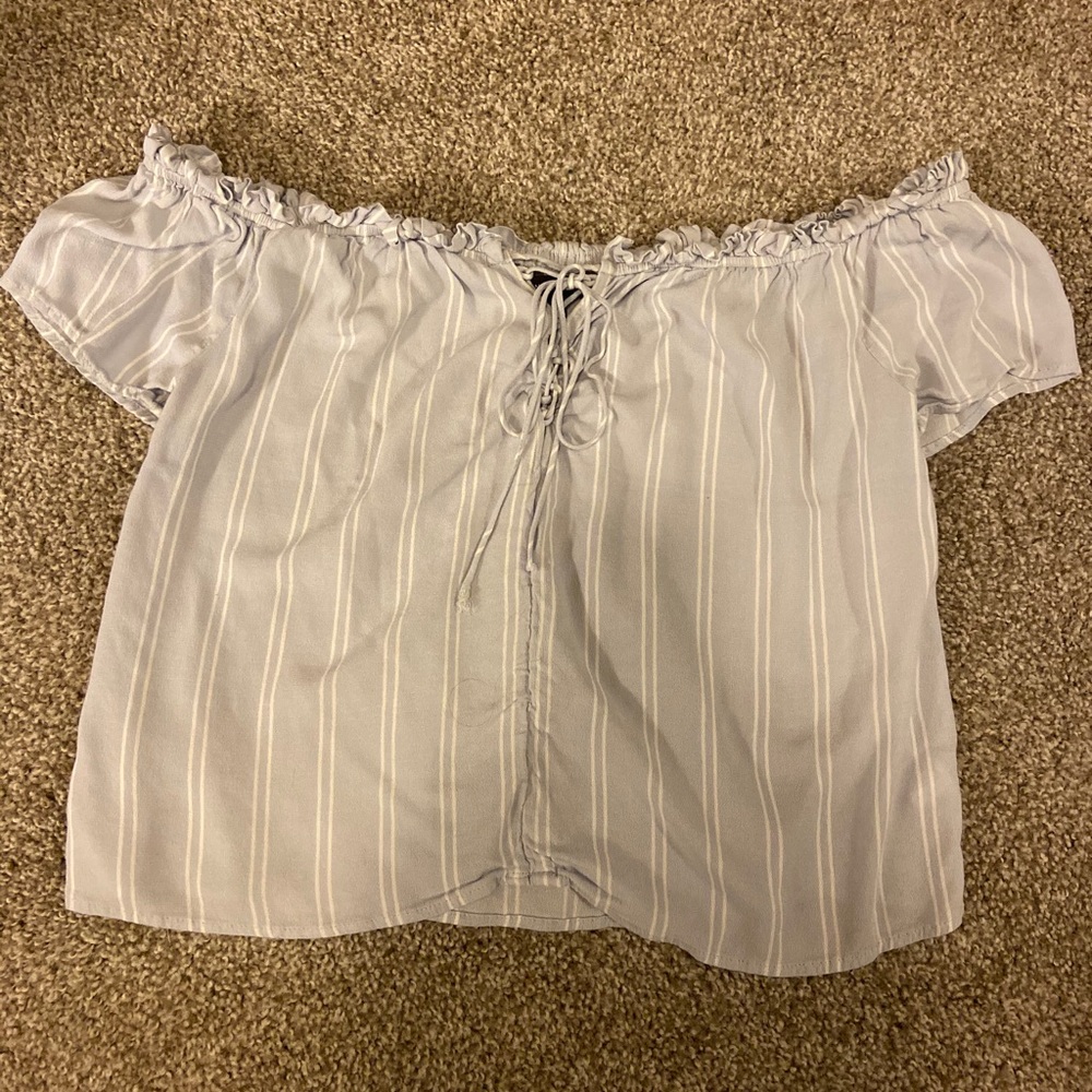 Of the shoulder shirt